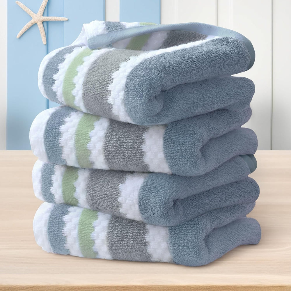 Waffle Hand Towels, 4PC 16"x27" - Cotton Polyester Blend | Quick Dr...