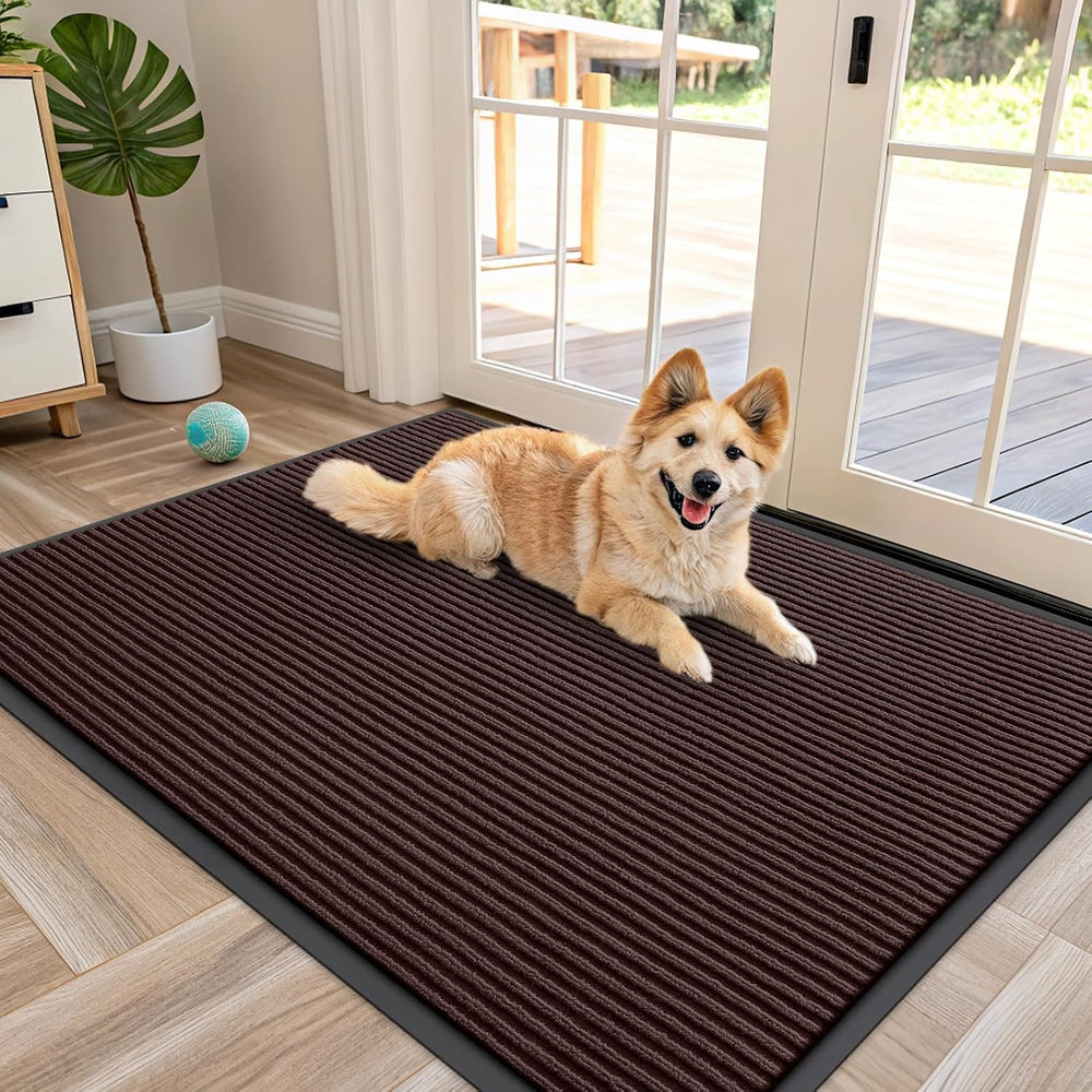 OLANLY Front Door Mat Indoor Outdoor Entrance, Waterproof Heavy Duty Doormat