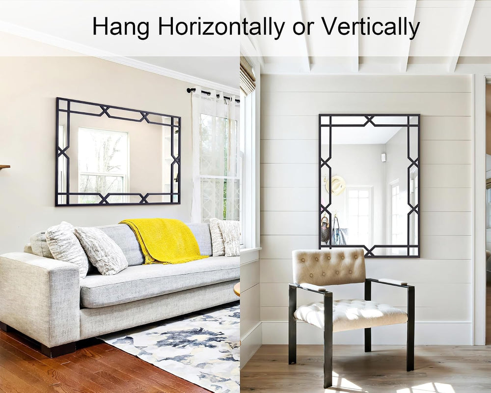 Large Living Room Mirror for Decor, 28" x 40" Rectangle Bathroom Mi...