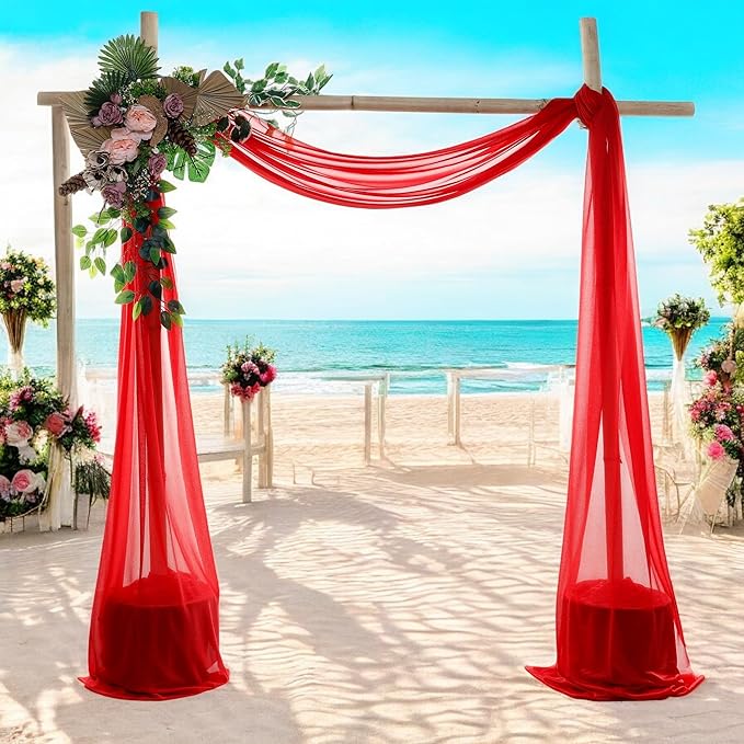 MDS Halloween Chiffon Draping Fabric - 2 Panel, 30" Wide x 30ft Long - S...