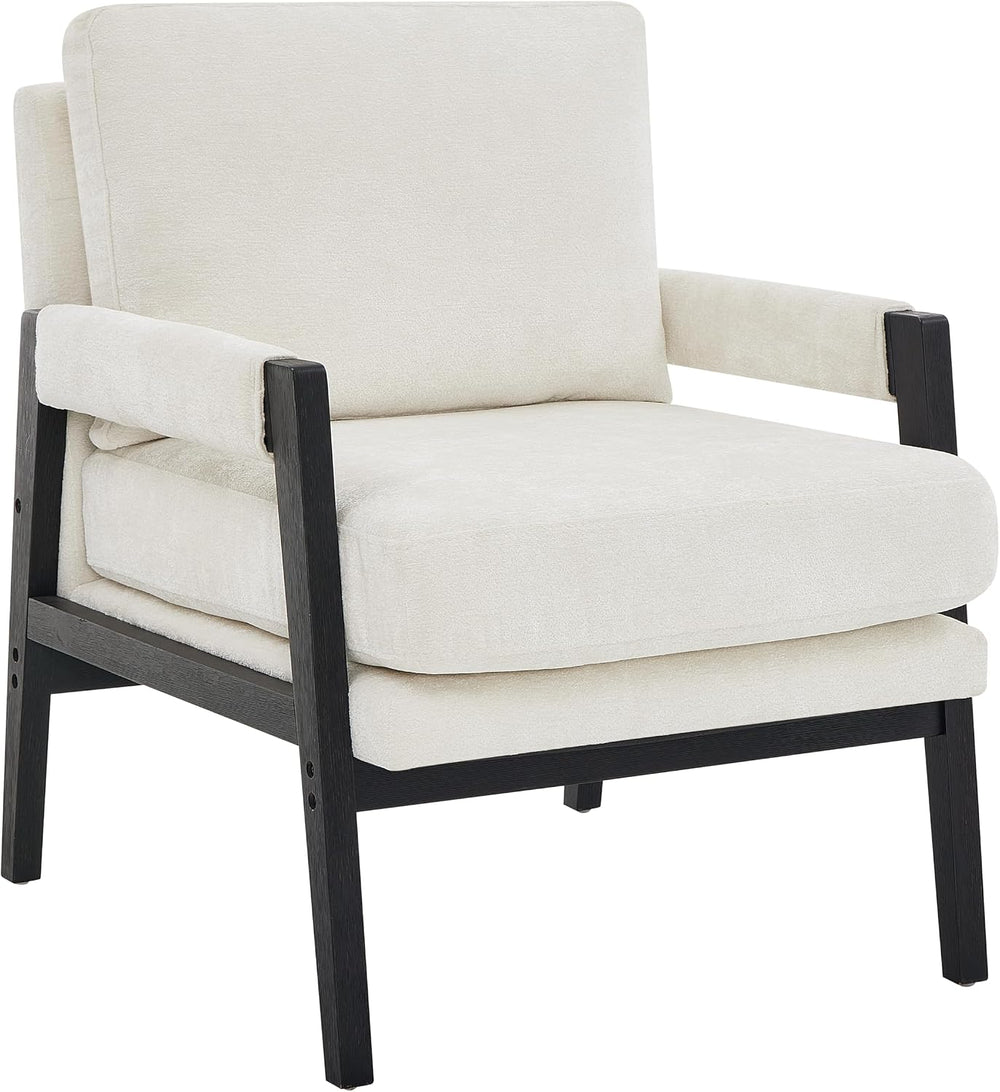 Roundhill Furniture Kelly Mid-Century Modern Chenille Upholstered Accent Armc...