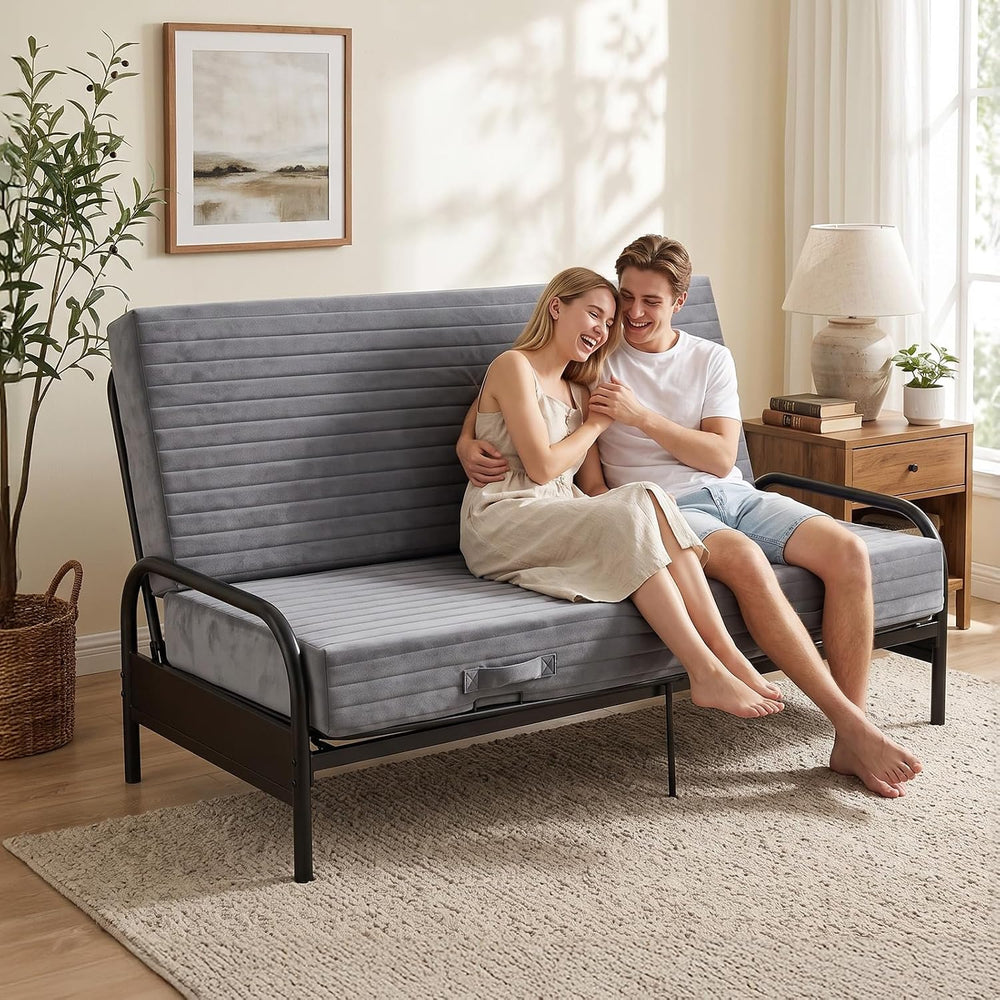 8 Inch Futon Mattress Full Size, Foldable Futon Floor Sofa Bed for Home,Guest...