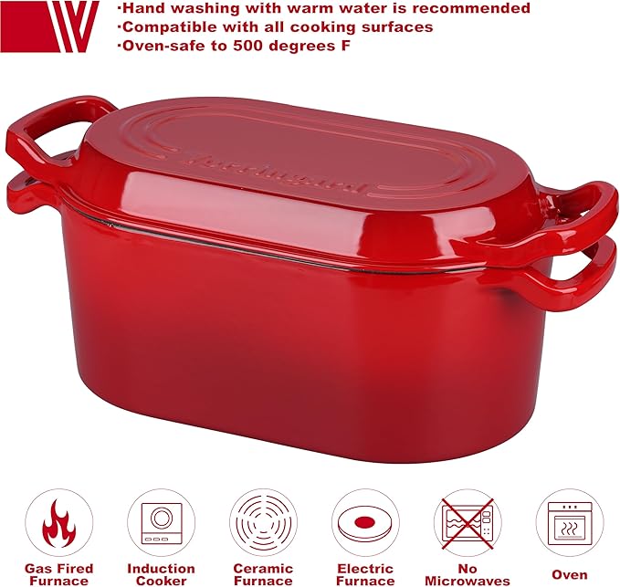 VORRINGARD Oval Dutch Oven Pot