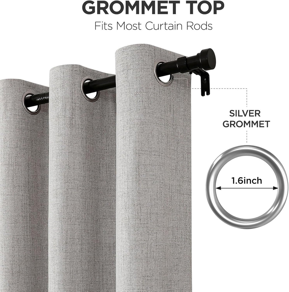 Joydeco Blackout Curtains 96 Inches Long, Light Blocking Curtains for Bedroom...