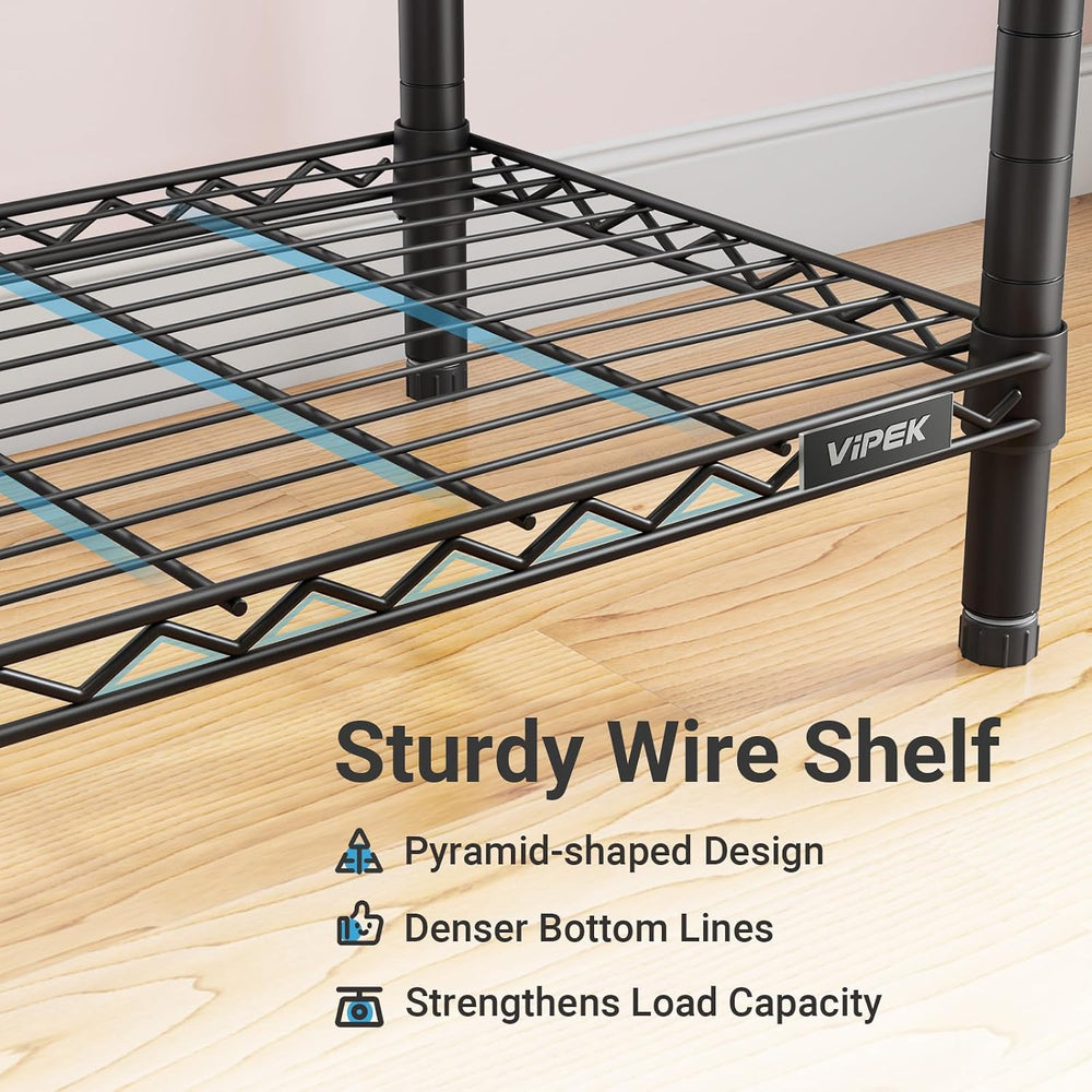 VIPEK V5 Heavy Duty Clothes Rack, Freestanding Modular Closet System, Black