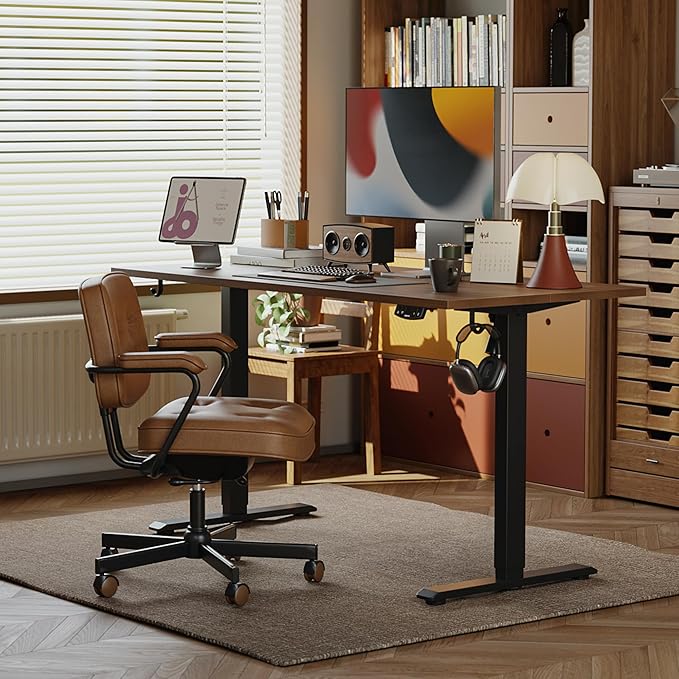 Agilestic Electric Standing Desk, Large 60 x 24 Inches Height Adjustable Desk...