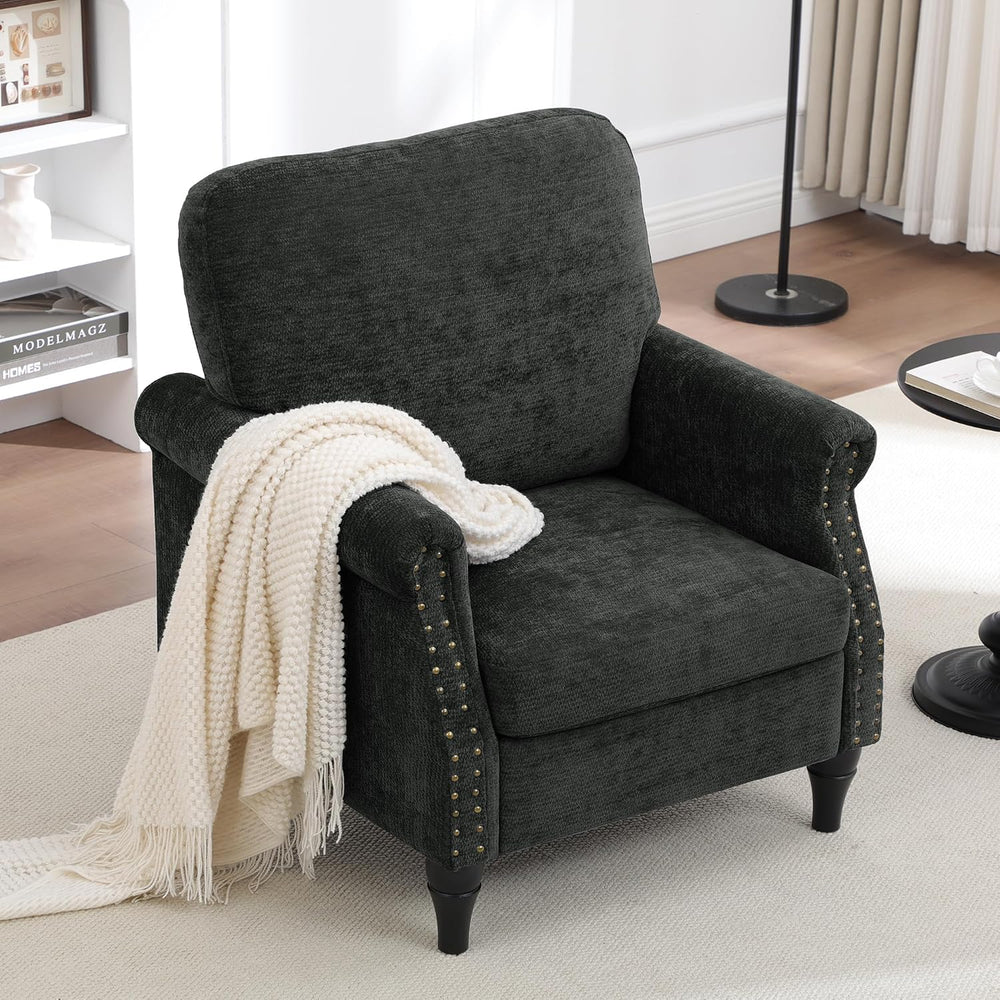 Accent Chair for Living Room, Modern Mid Century Reading Chair Armchair High ...