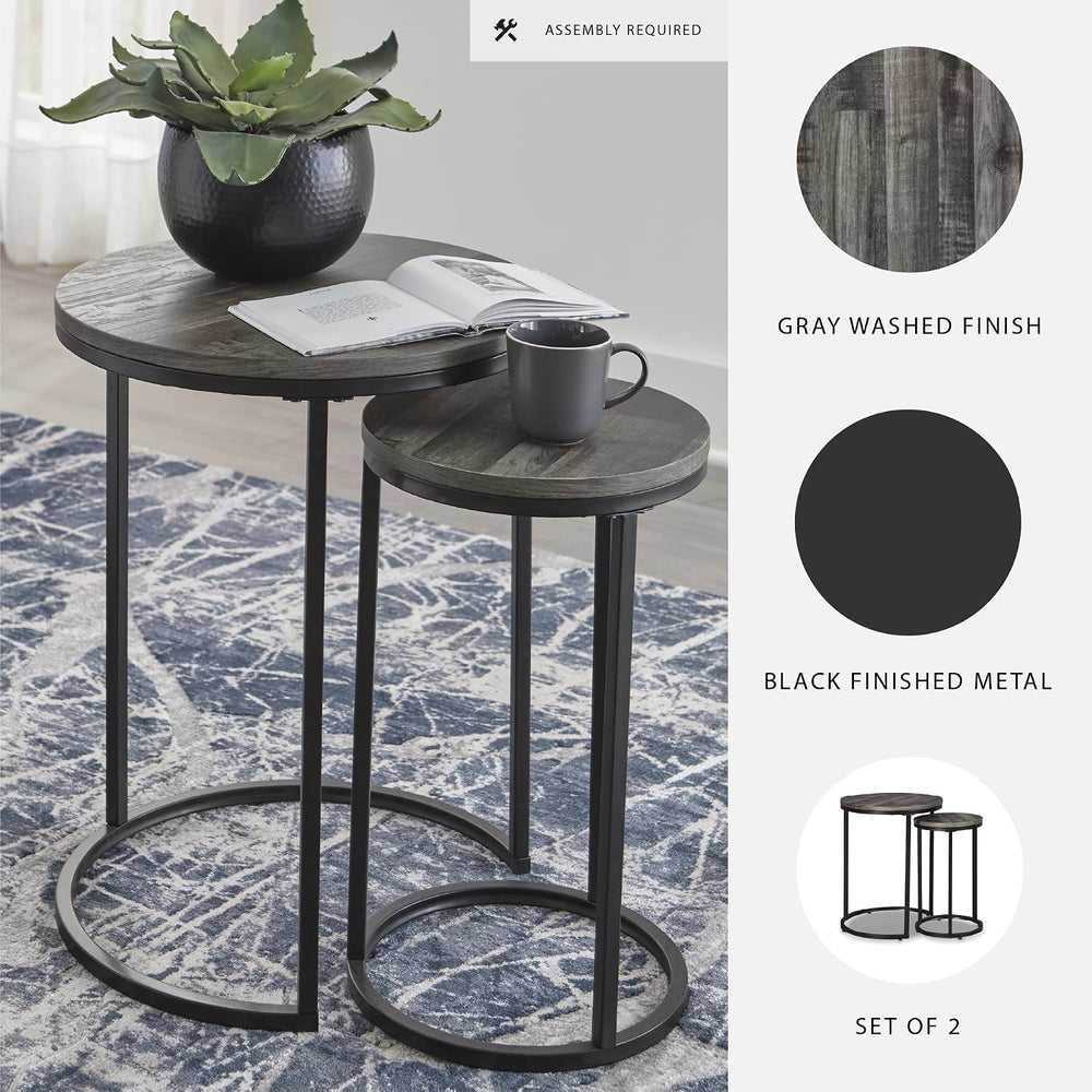 Signature Design by Ashley Briarsboro Urban Industrial Nesting Accent Table S...