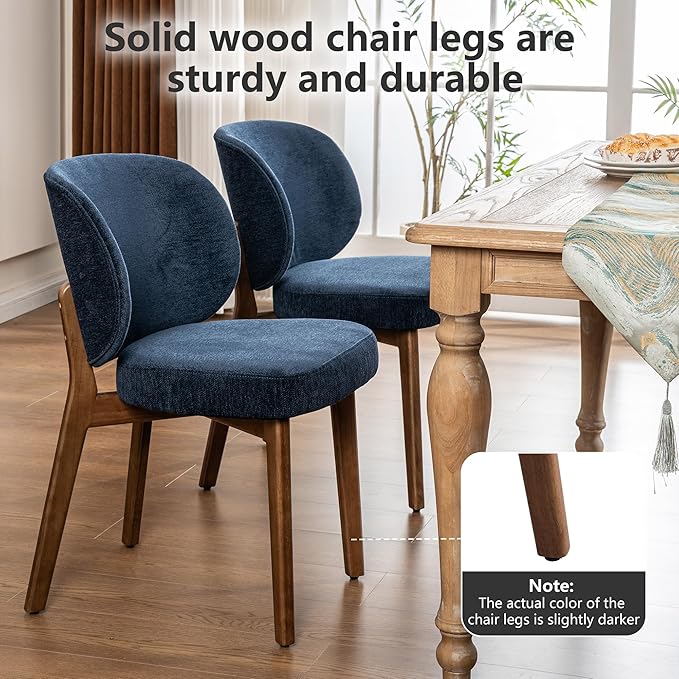 YOUNIKE Dining Chairs Set of 3 Mid Century Modern Kitchen Chair with Back Bou...