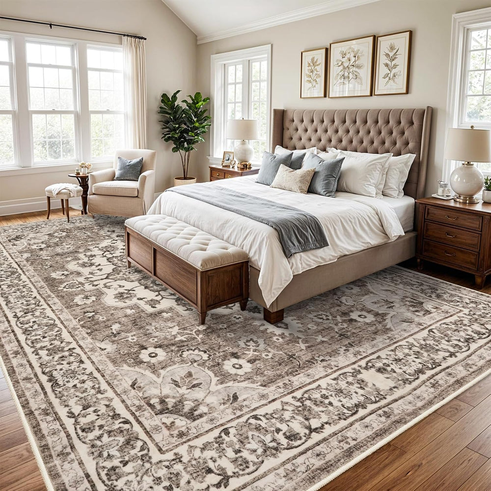 Soft 10x14 Area Rug: Large Rugs for Living Room Soft Stain Resistant Carpet