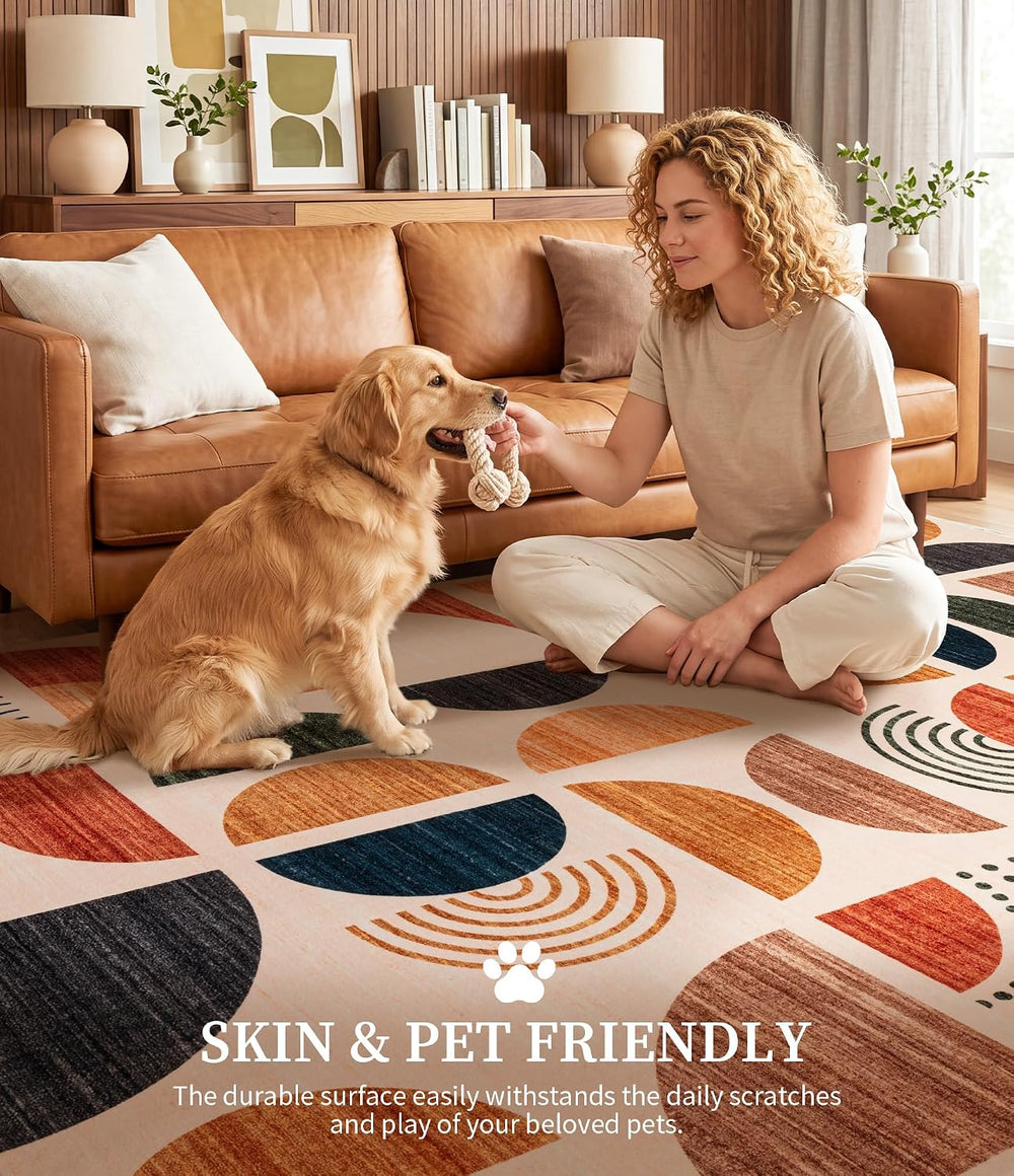 YIHOUSE Boho 2x6 Runner Rug for Kitchen Non Slip Washable, Mid-Century Modern...