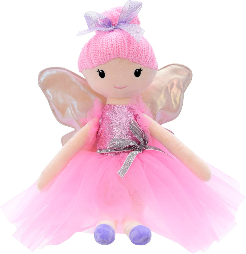 iscream Furry Plush 18.5" Nutcracker Sugar Plum Fairy Embroidered Accent...
