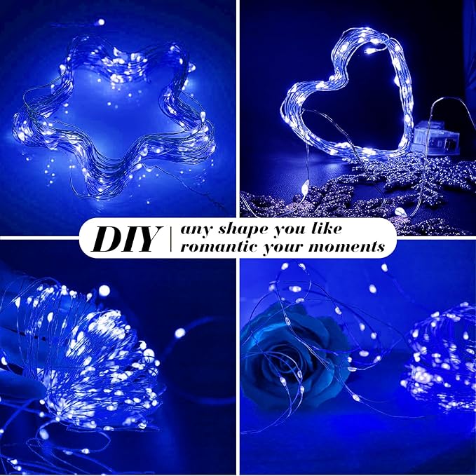ZGWJ 50 Pack Fairy Lights Battery Operated, 7ft 20 Mini LED Fairy String Ligh...