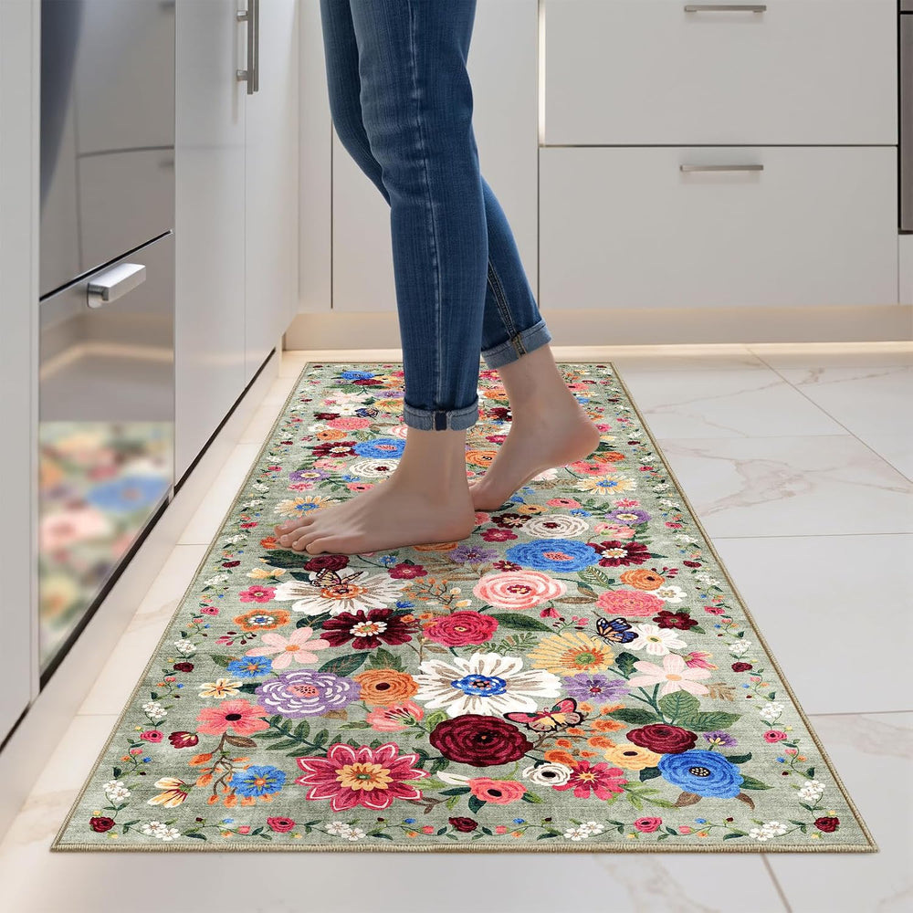 2x5 Entryway Runner Rugs, Non Slip Washable Rugs
