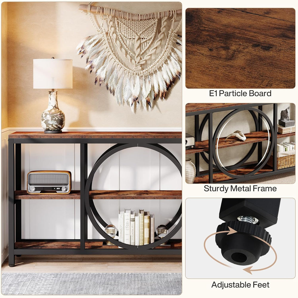 Tribesigns 70.9 Inch Extra Long Console Table for Entryway, Sofa Table Behind...