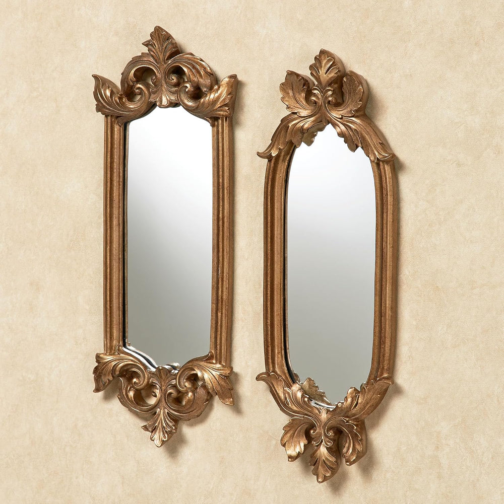 Antique Gold Accent Wall Mirrors Mirror Set Home Decor Shabby Chic Ornate