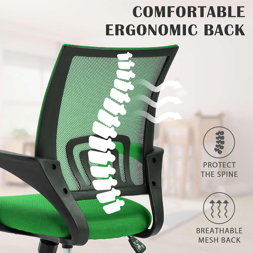 MKDLUFEI Office Chair, Ergonomic Cheap Desk Chair with Lumbar Support, Adjust...