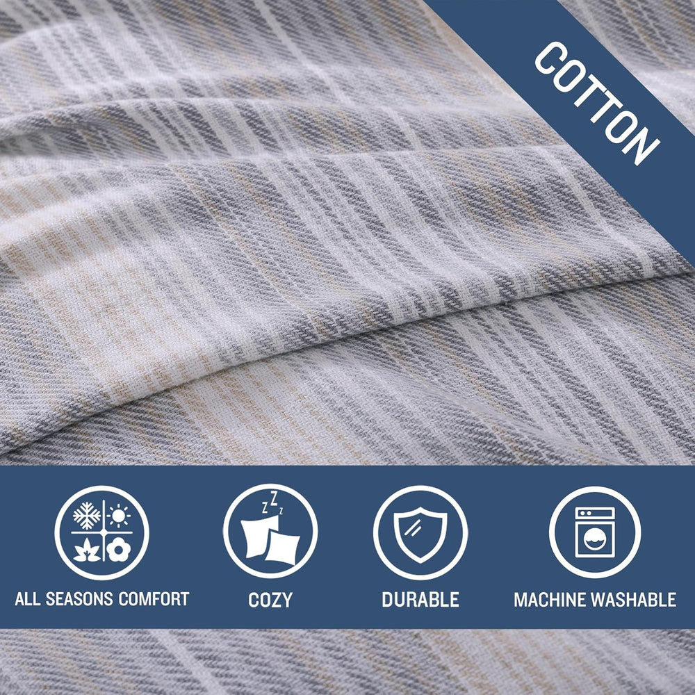 Tommy Bahama - Soft Queen Size Blanket for Bed & Couch, Cozy Bedding