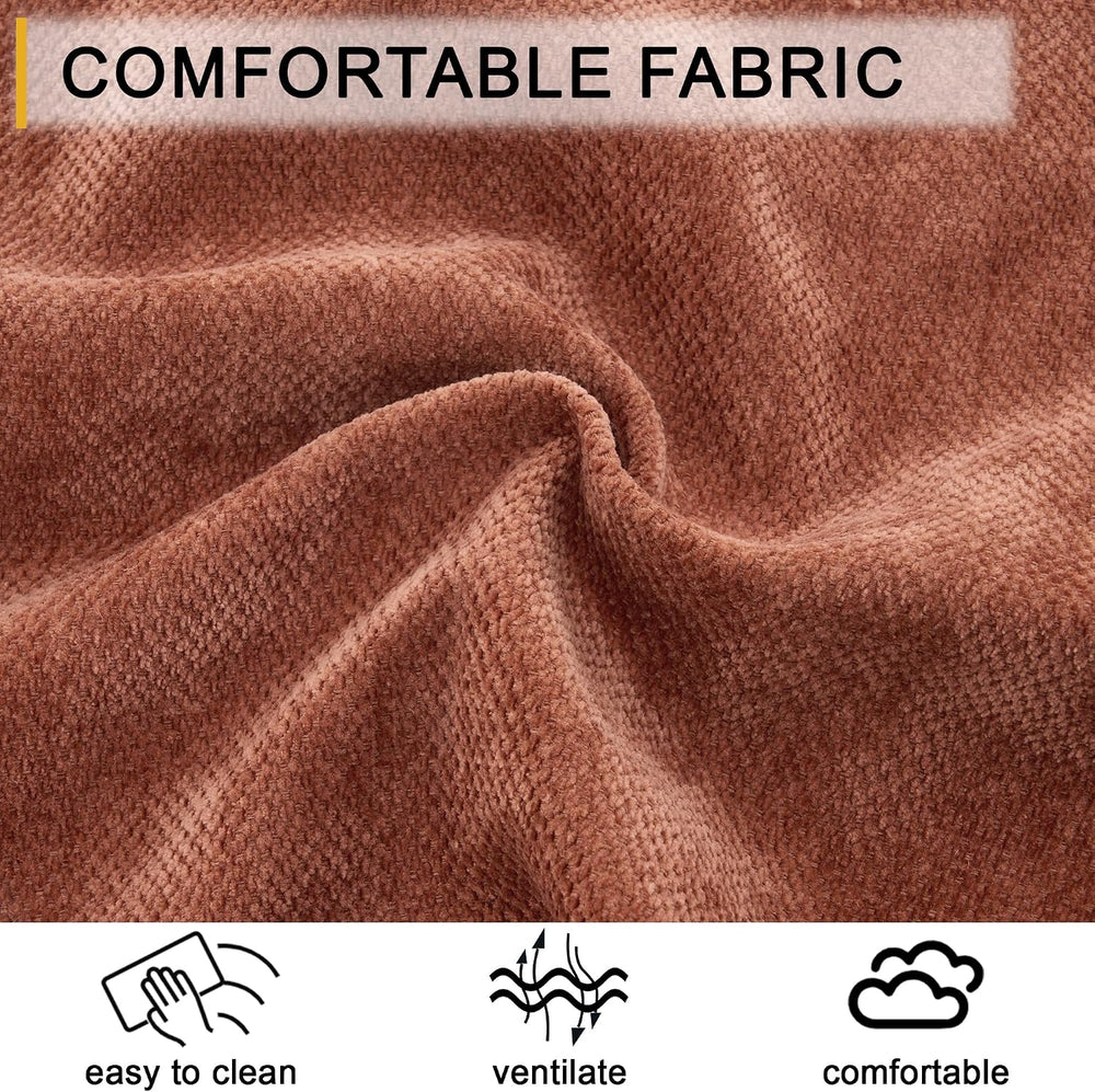 59.8" Chaise Lounge Chair Indoor, Chenille Reading Chairs | Side Pocket,...