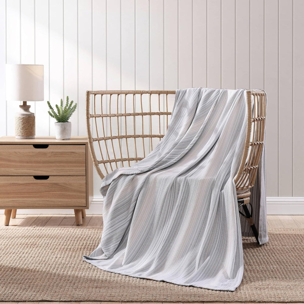 Tommy Bahama - Soft Queen Size Blanket for Bed & Couch, Cozy Bedding