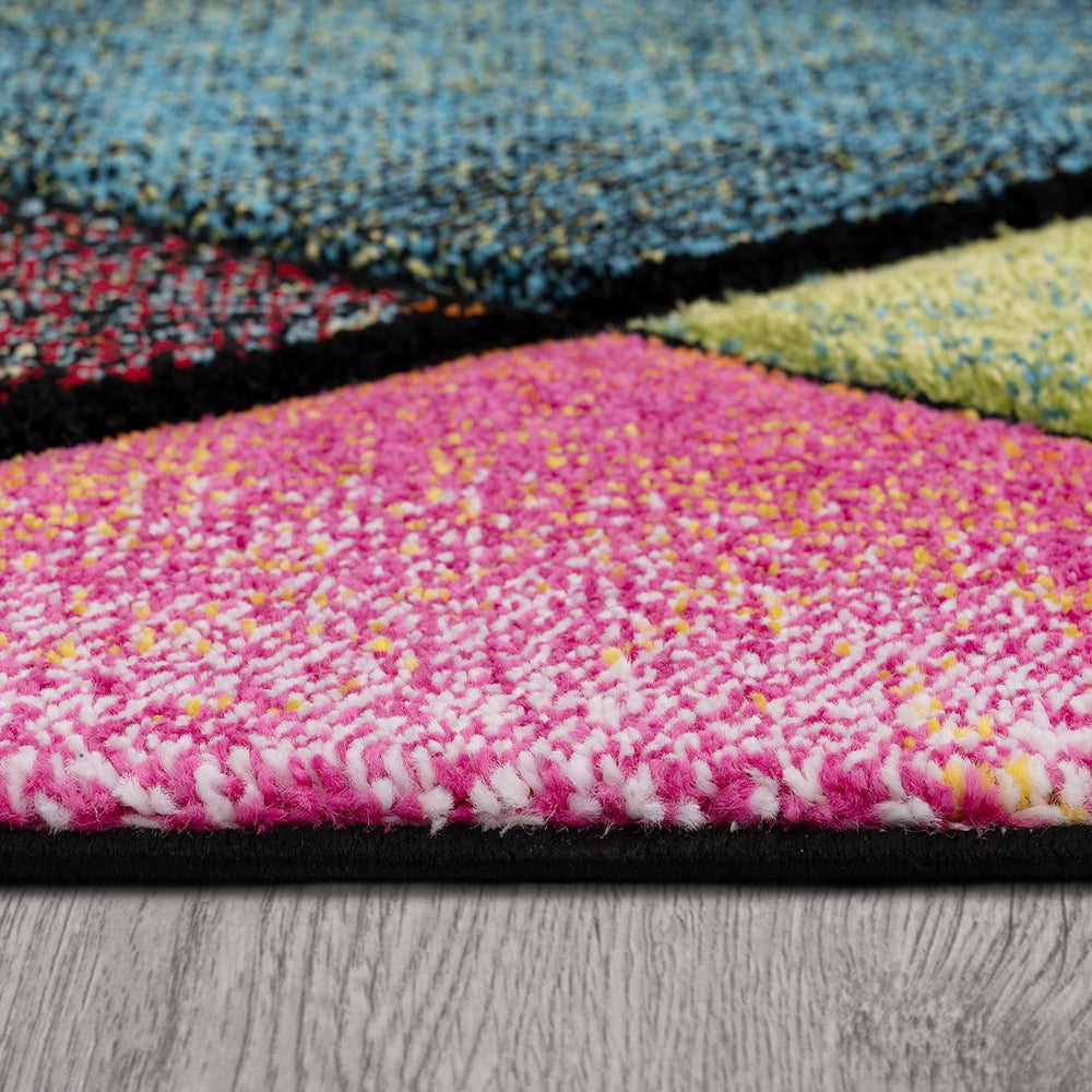 Paco Home Colorful Runner Rug with Geometric Diamonds in Multicolor, Size: 2&...