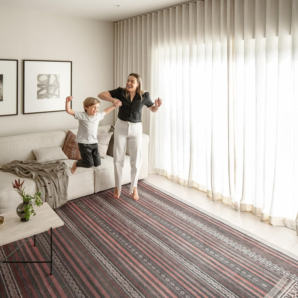 Vibe Stripe Vintage-Inspired Area Rug, 10’ x 14’
