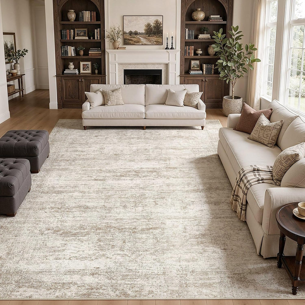cotiled 10x14 Area Rugs for Living Room Bedroom, Non-Slip Abstract Rug