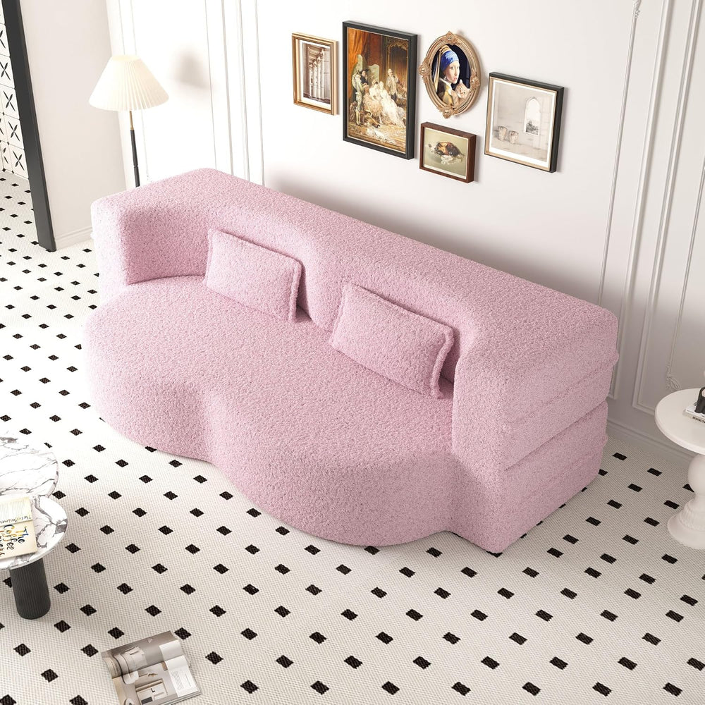 78" Convertible Boneless Futon Sofa Bed, Sleeper Sofa for Living Room