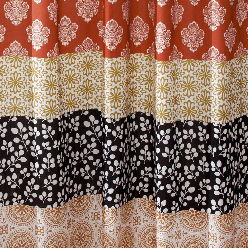 Lush Decor Bohemian Stripe Window Curtain Panels, Pair 52" W x 84" ...