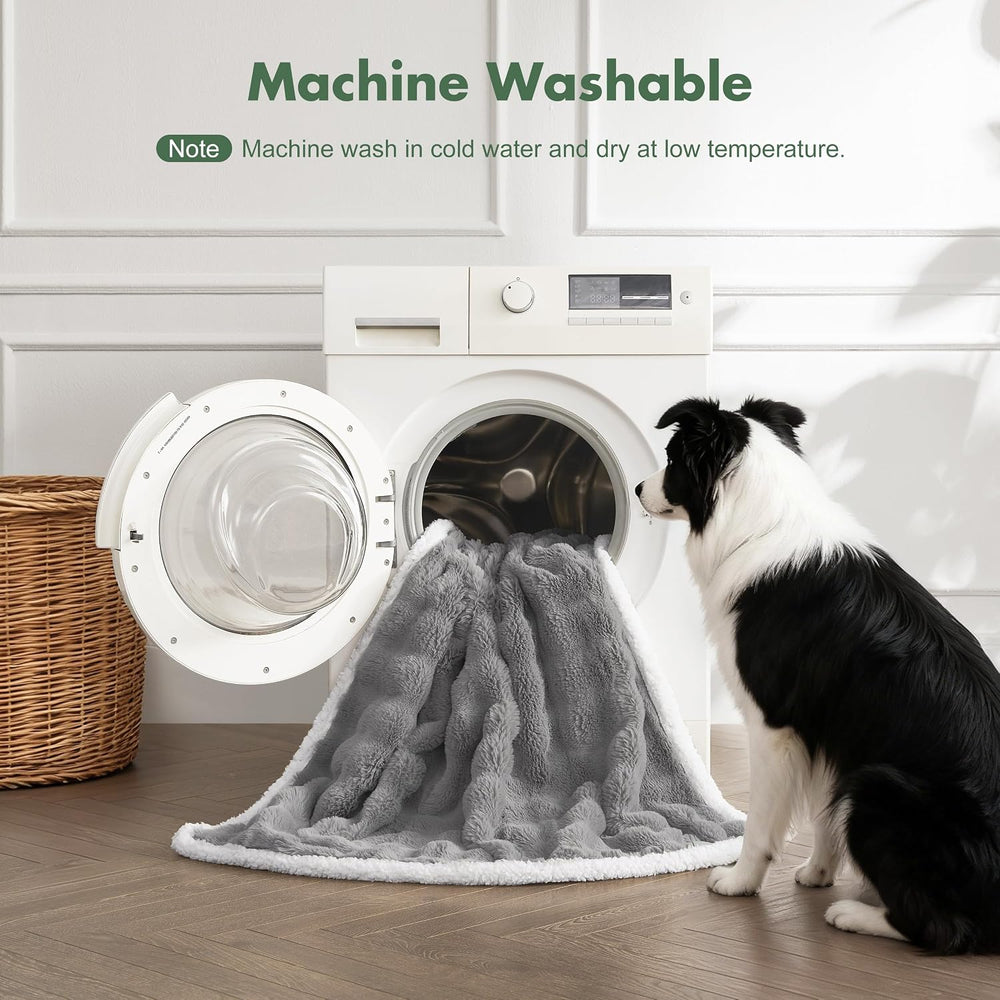 Soft Cozy Waterproof Dog Blanket for Large Dogs - Room Decor Pet Throw Blanke...