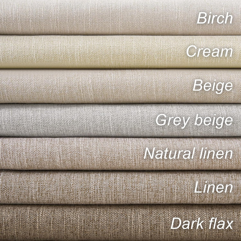 Topfinel Cream Linen Blackout Curtains 84 Inch Long for Bedroom Living Room, ...