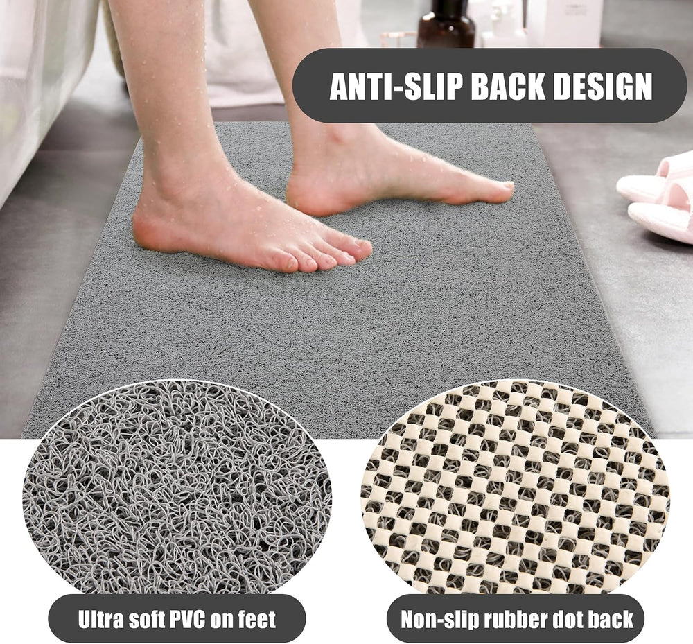 HOMBYS 58 x 44 Extra Large Shower Mat for Shower Stall Tub, Non Slip Bath Mat...