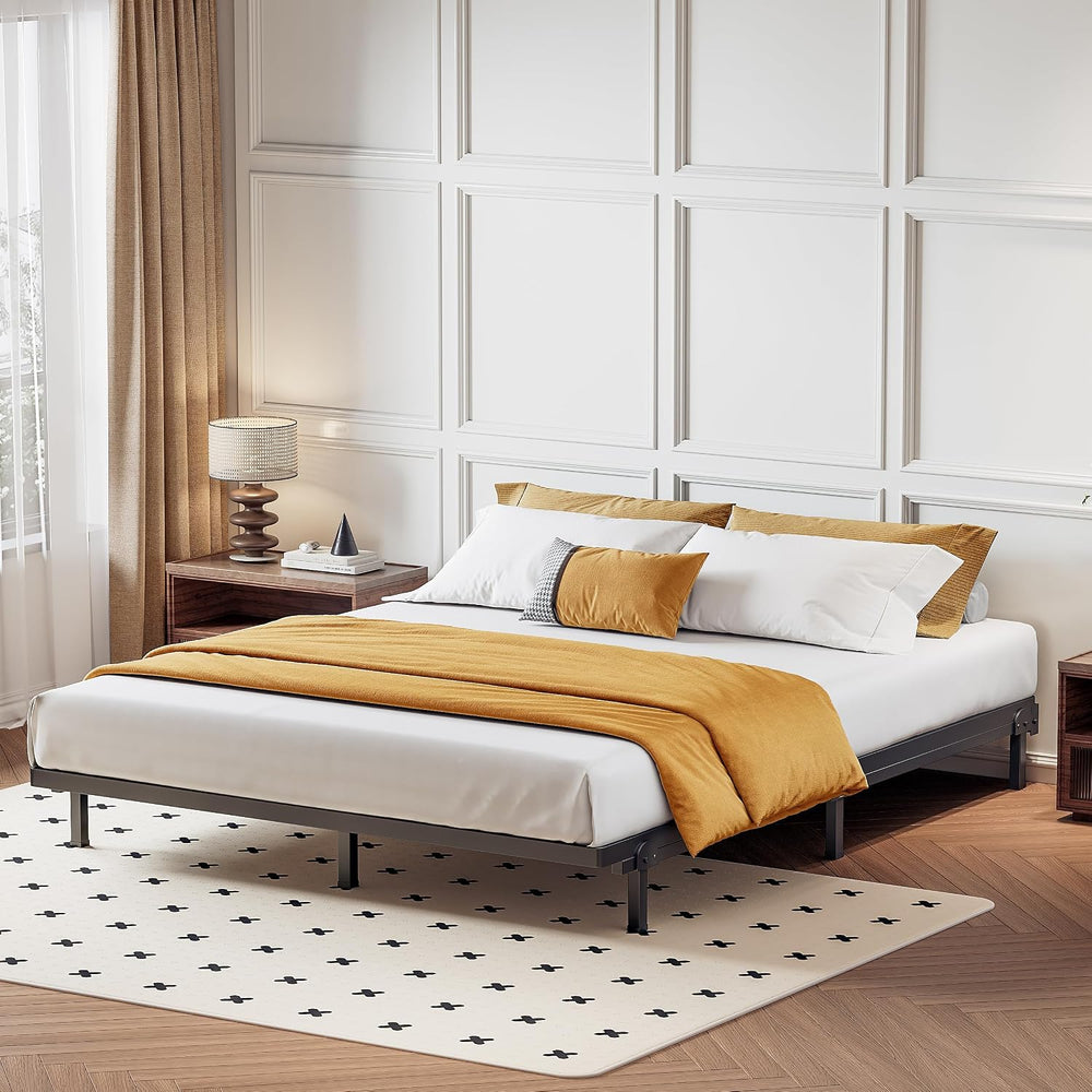 Superay 2 Inch Queen Box Spring Low Profile Metal Bed Base, Easy Assembly