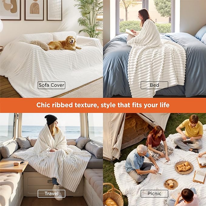 Bedsure GentleSoft Large Fleece Blanket