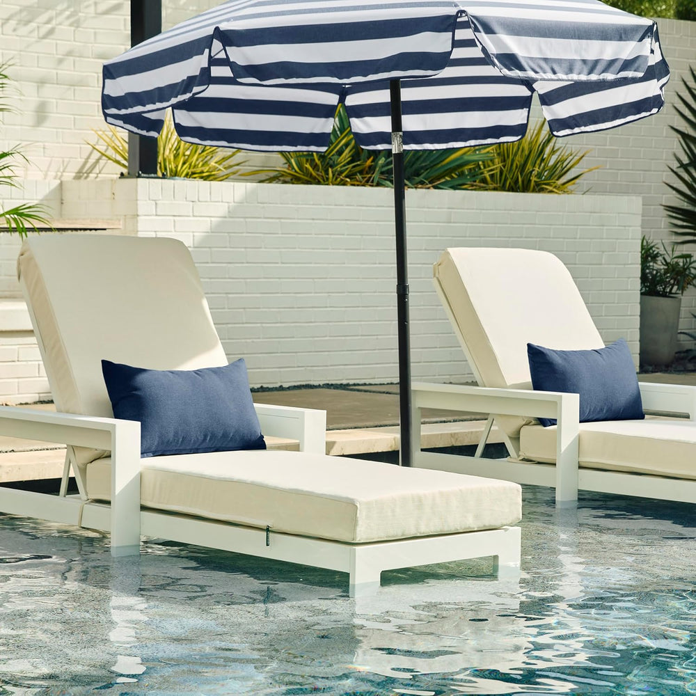 Honeycomb Outdoor Lumbar Pillows for Patio Furniture, 22 x 12, 2-Pack
