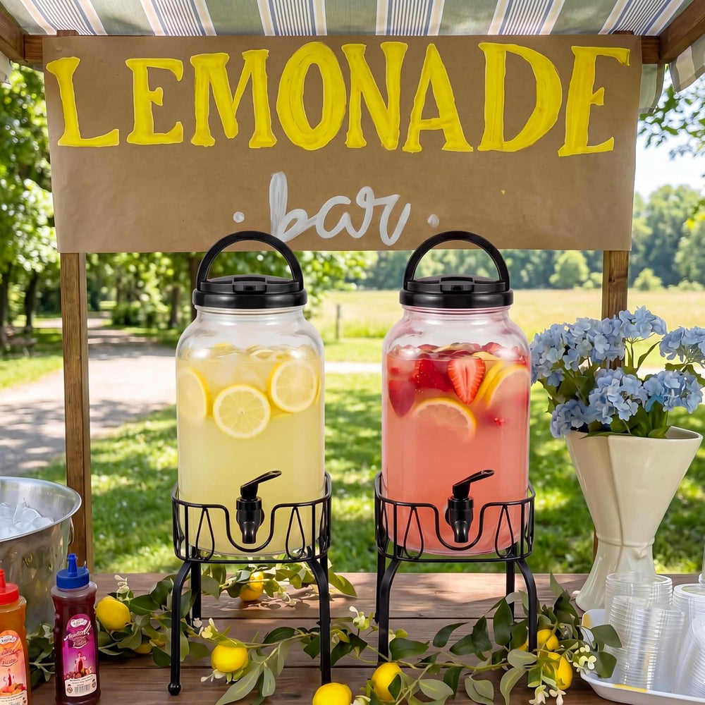 Tanlade 2 Pcs Plastic Drink Dispenser
