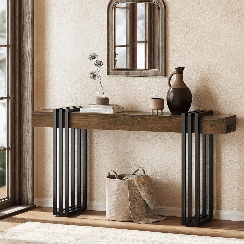 63" Long Console Table for Entryway - Behind Couch Table for Living Room...