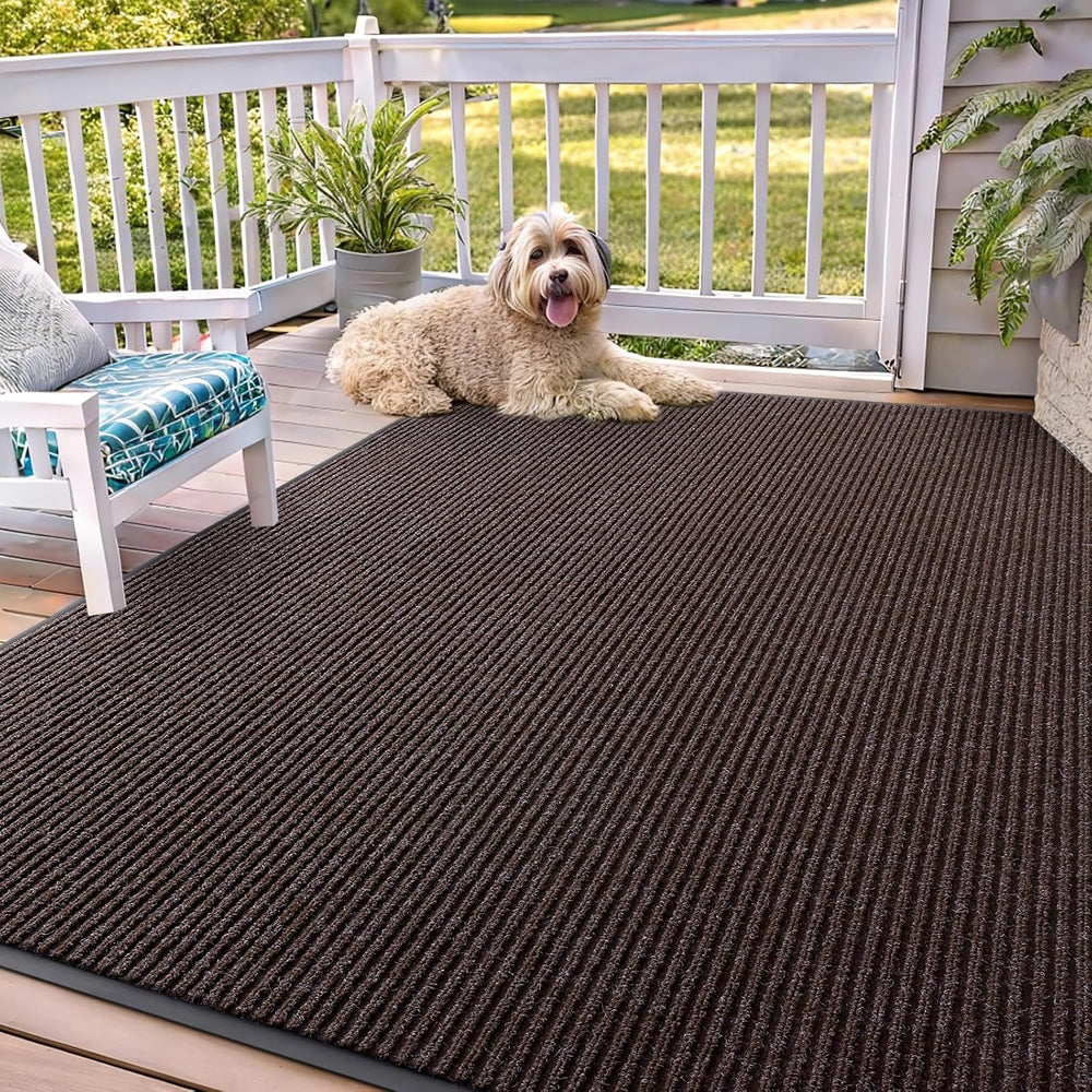 OLANLY Front Door Mat Indoor Outdoor Entrance, Waterproof Heavy Duty Doormat