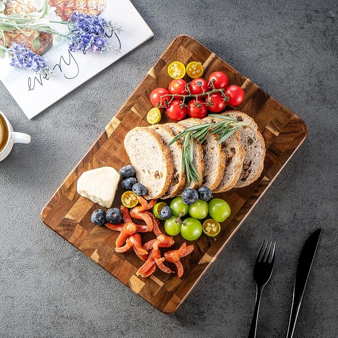 James.F End Grain Cutting Boards, Wooden Cutting Board
