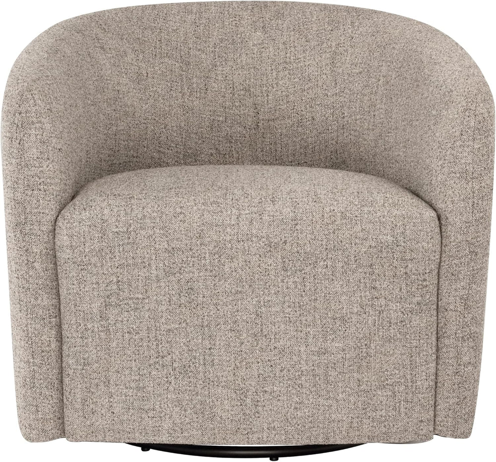 HomePop 360° Swivel Barrel Accent Chair - Midtone Gray Fabric