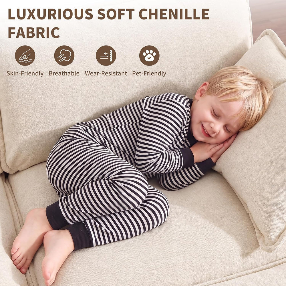 Couch and Loveseat Set 2 Piece Cloud Sofa for Living Room
