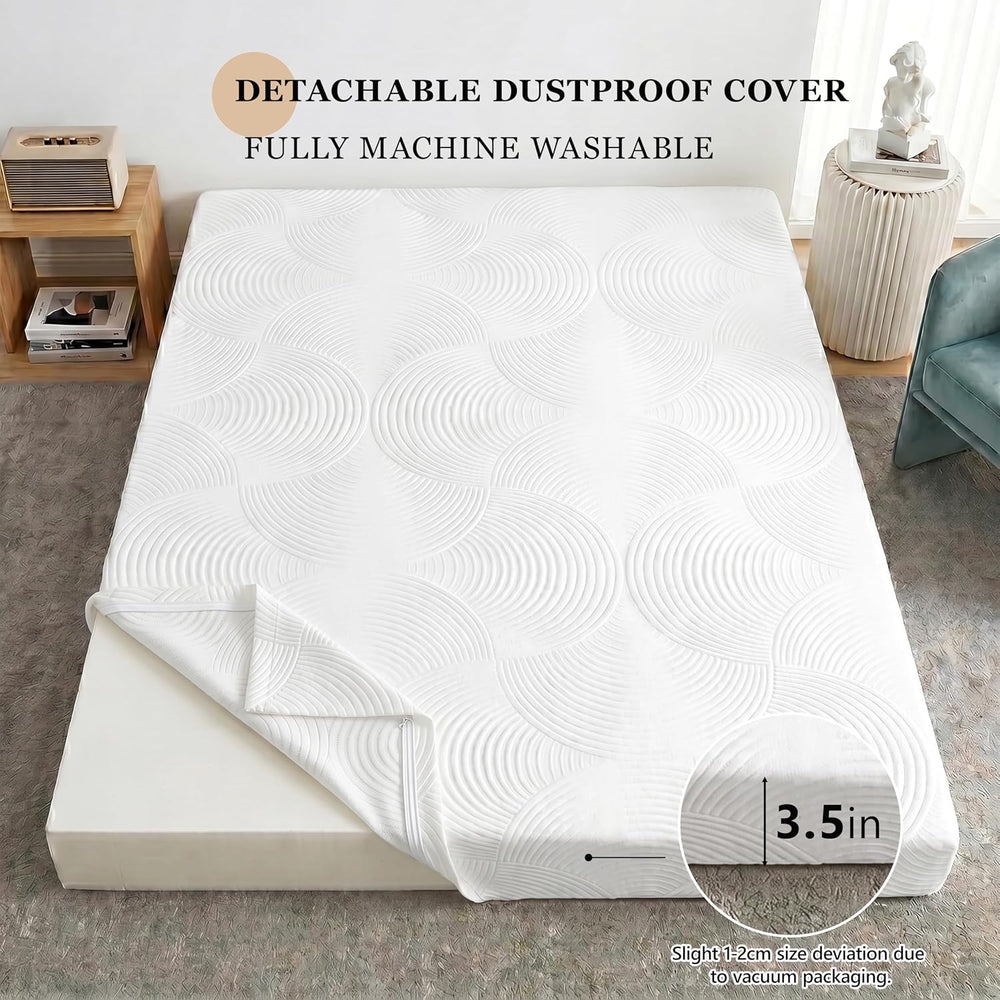 Japanese Floor Mattress,3.5" Thicken Futon Mattress Tatami Mat Twin