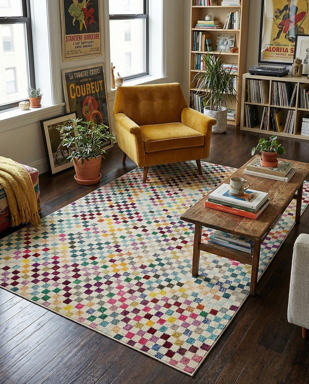 Rugs.com Theia Collection Rug – 5' x 8' Multi Medium Rug Perfect for ...