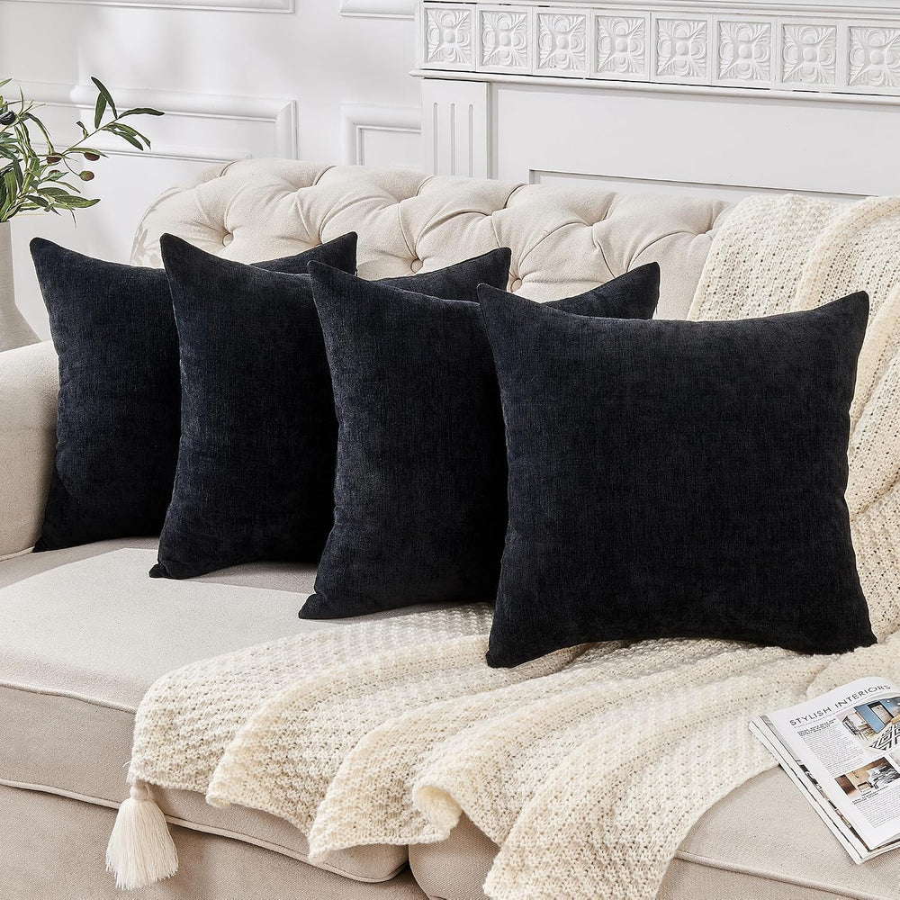 GAWAMAY Decorative Square Throw Pillow Covers 18"x18" Inch Set of 4...