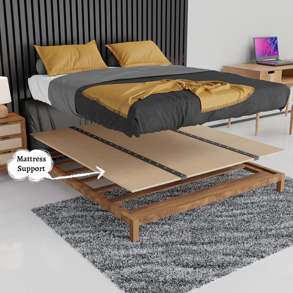 Nutan, Folding Bunkie Board – Low-Profile 74″ x 53″ Mattress Support Platform...