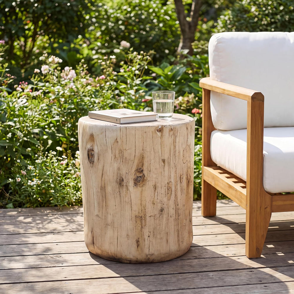 Christopher Knight Home Gigi 16.93" H MGO Outdoor Side Table with Tree-S...