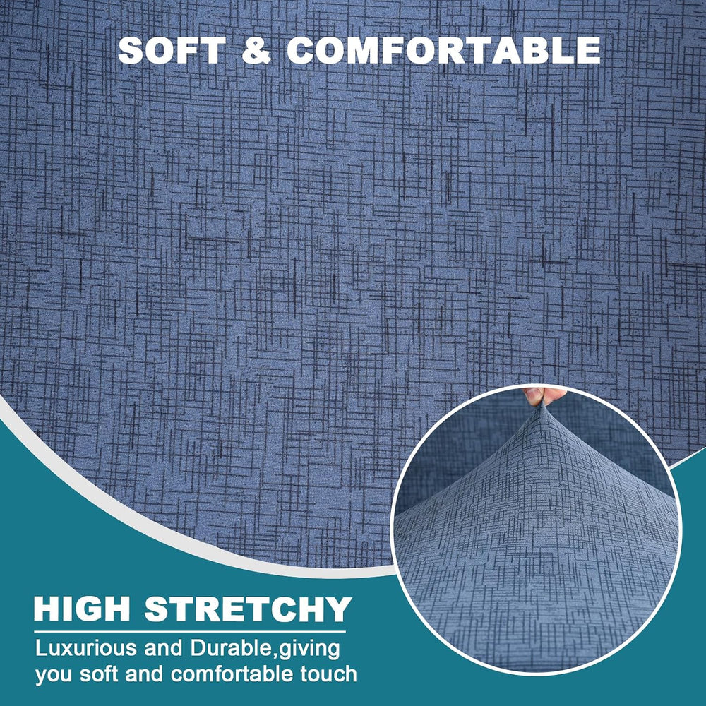 KRFOONN 4 Piece Stretch Sofa Couch Covers for 3 Cushion Couches, Large, A1