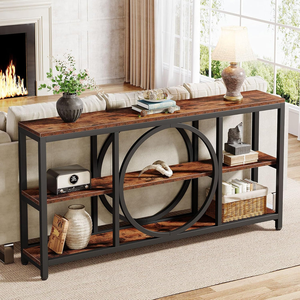 Tribesigns 70.9 Inch Extra Long Console Table for Entryway, Sofa Table Behind...