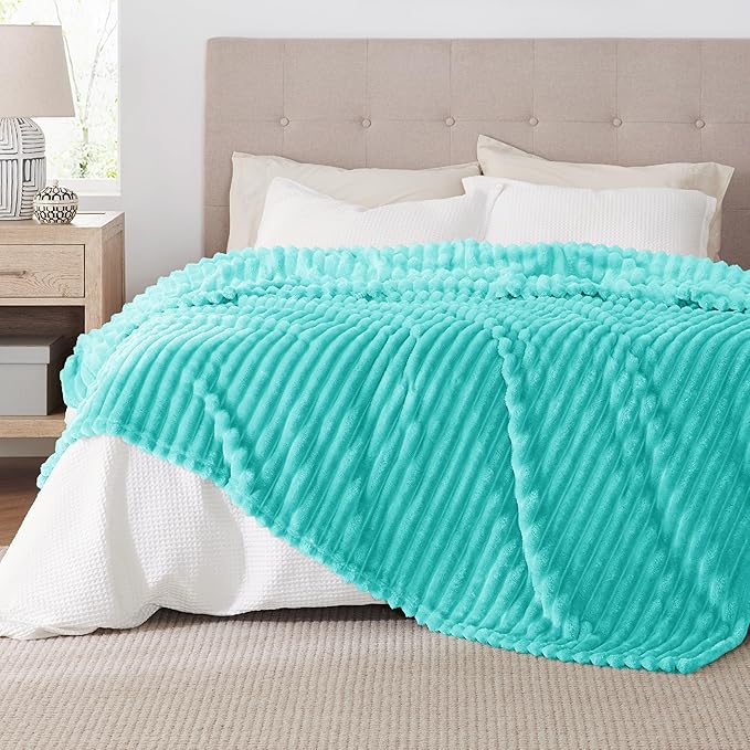 Bedsure GentleSoft Blue Full Blanket