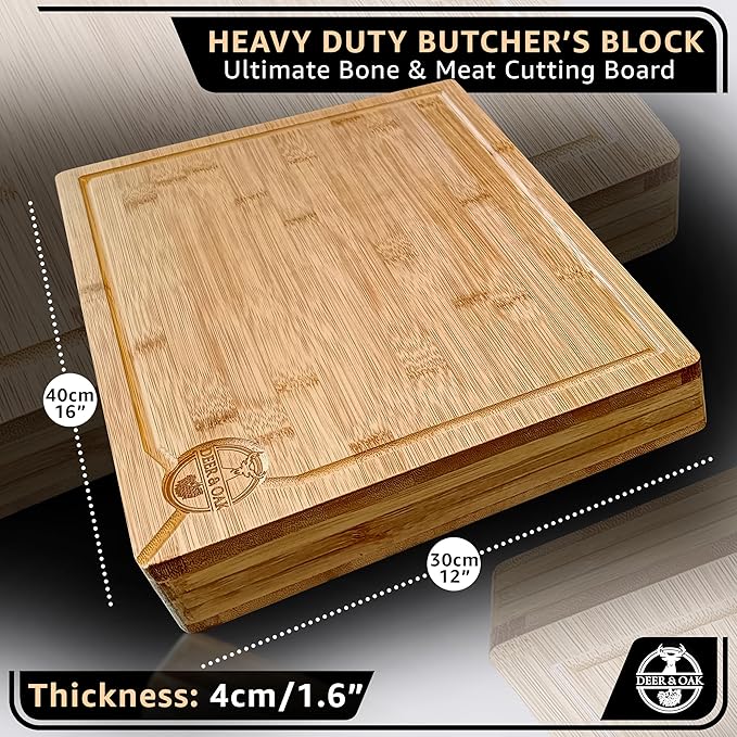 Deer & Oak Premium Solid Wood Cutting Board